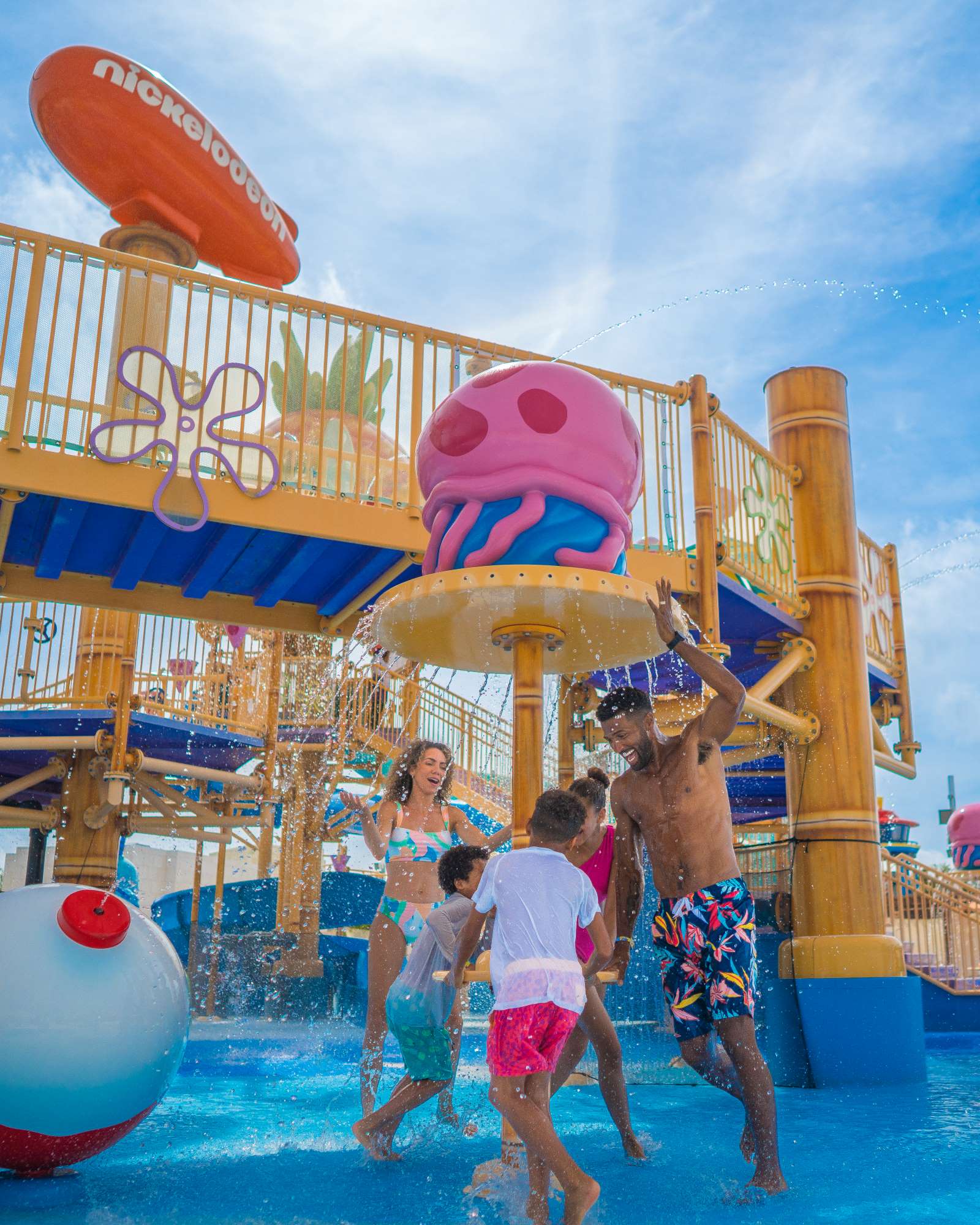 Zona infantil con temática Bob Esponja